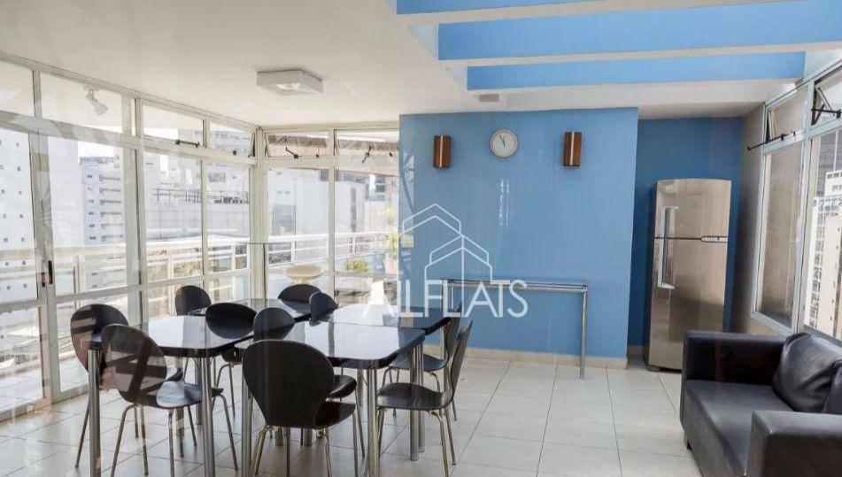 Flat com 1 dormitório, 40 m² – venda por R$ 691.000,00 ou aluguel por R$ 5.000,00/mês – Jardins – Sã