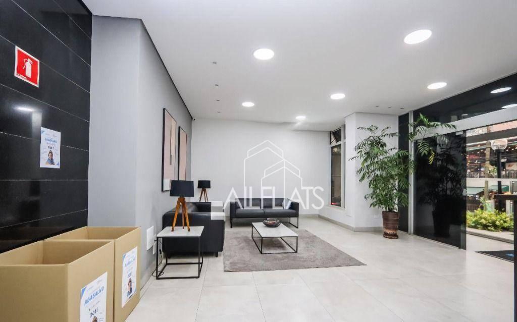 Flat com 1 dormitório, 40 m² – venda por R$ 691.000,00 ou aluguel por R$ 5.000,00/mês – Jardins – Sã