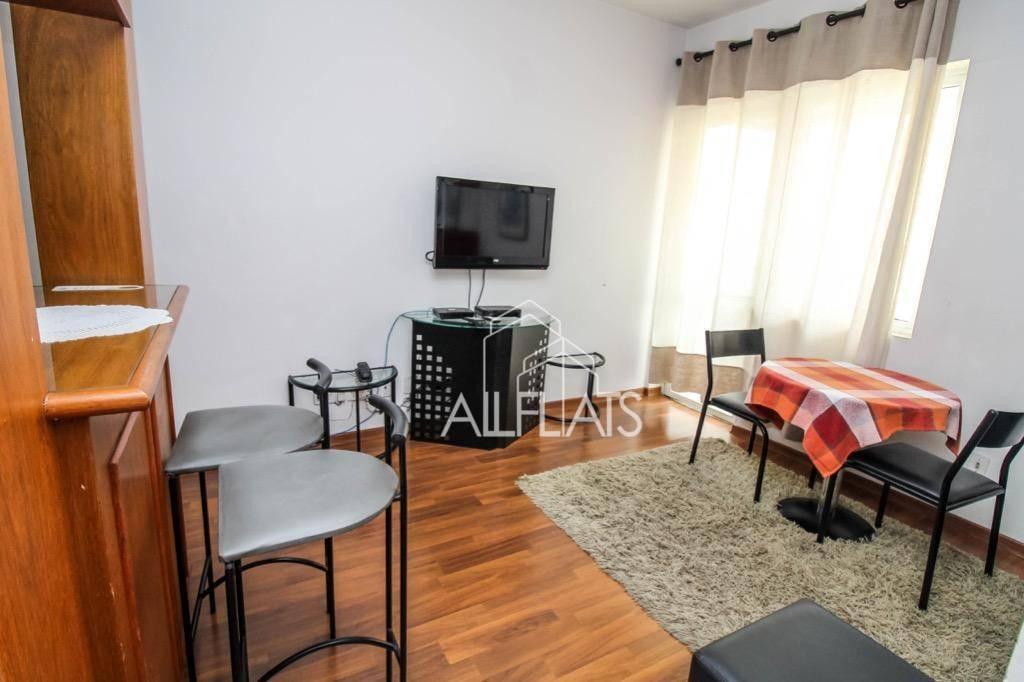 Flat com 1 dormitório, 40 m² – venda por R$ 691.000,00 ou aluguel por R$ 5.000,00/mês – Jardins – Sã