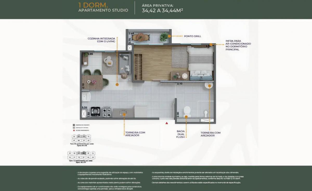 Apartamento no Limão – Jardim das Graças – Raiz Home Clube