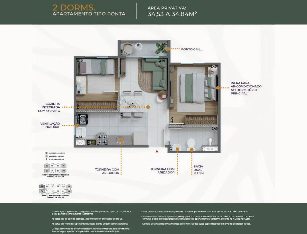 Apartamento no Limão – Jardim das Graças – Raiz Home Clube