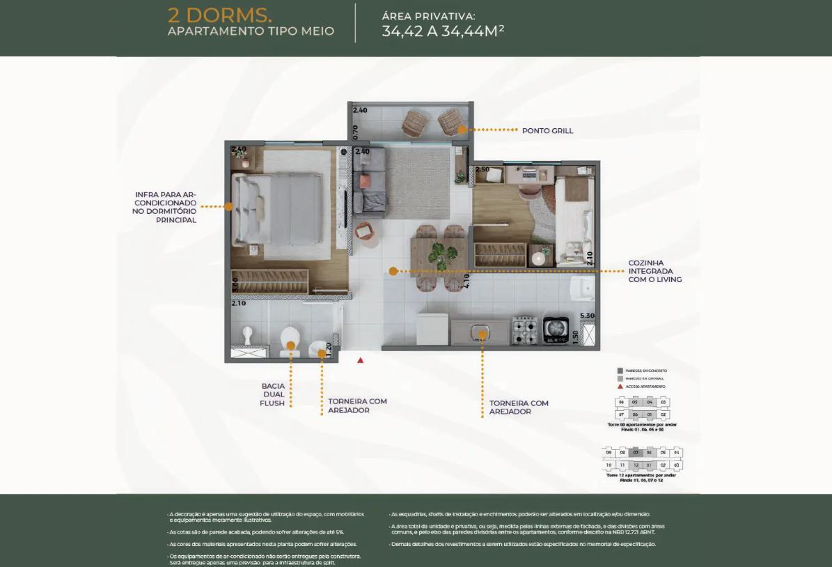 Apartamento no Limão – Jardim das Graças – Raiz Home Clube
