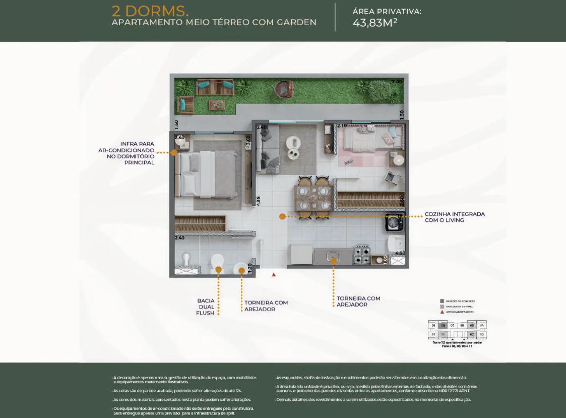 Apartamento no Limão – Jardim das Graças – Raiz Home Clube