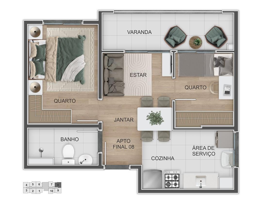 Apartamento – Icônico Jaraguá