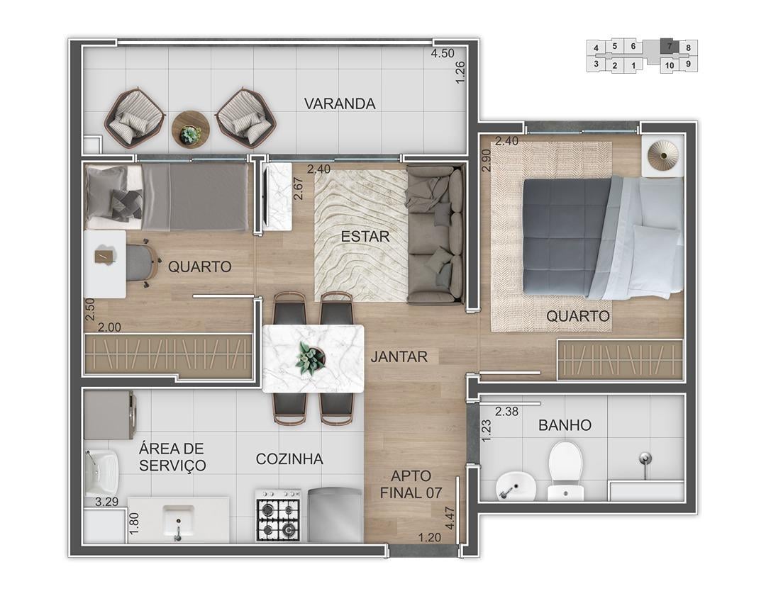 Apartamento – Icônico Jaraguá