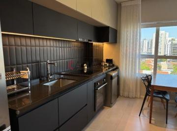 Apartamento à venda no Brooklin Paulista, São Paulo-SP: 1 suíte, 1 sala, 2 banheiros, 1 vaga de gar