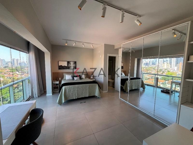 Apartamento à venda no Brooklin Paulista, São Paulo-SP: 1 suíte, 1 sala, 2 banheiros, 1 vaga de gar