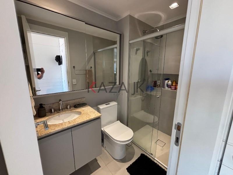 Apartamento à venda no Brooklin Paulista, São Paulo-SP: 1 suíte, 1 sala, 2 banheiros, 1 vaga de gar