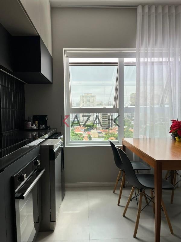 Apartamento à venda no Brooklin Paulista, São Paulo-SP: 1 suíte, 1 sala, 2 banheiros, 1 vaga de gar