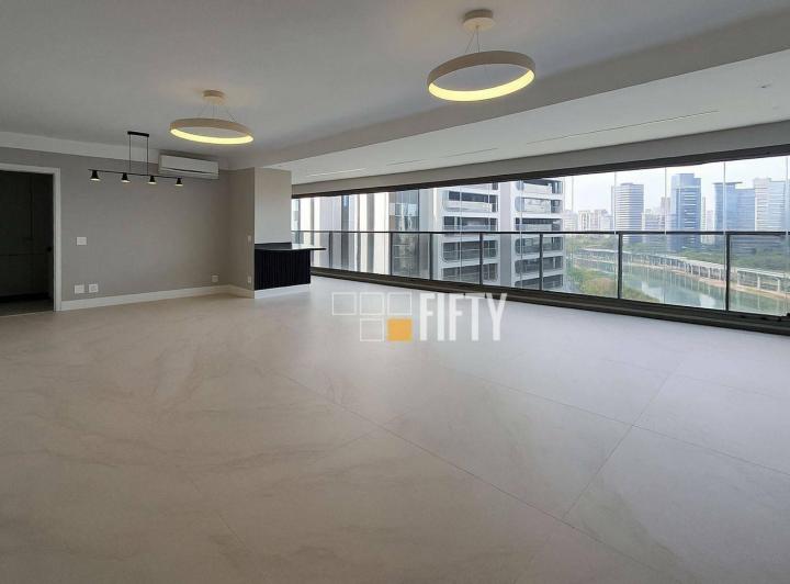 Apartamento novo, à venda, com 186m², 3 suítes, varanda integrada e 3 vagas – Panamby – SP