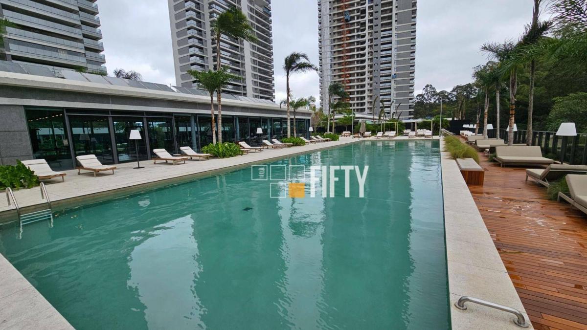 Apartamento novo, à venda, com 186m², 3 suítes, varanda integrada e 3 vagas – Panamby – SP