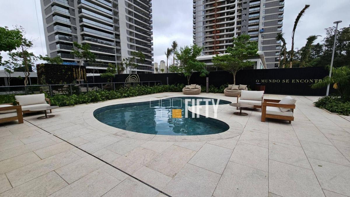 Apartamento novo, à venda, com 186m², 3 suítes, varanda integrada e 3 vagas – Panamby – SP
