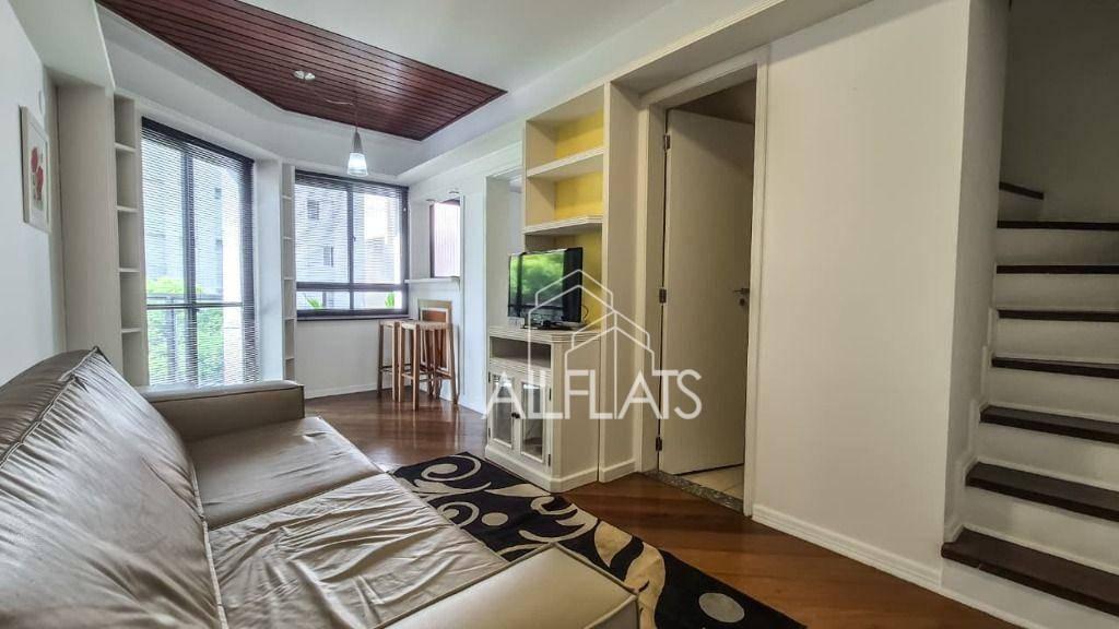 Apartamento Duplex com 1 dormitório para alugar, 58 m² por R$ 5.713,75/mês – Itaim Bibi – São Paulo/