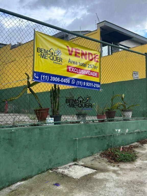 Terreno ESQUINA – AVENIDA COMERCIAL à venda, 257 m² por R$ 980000- Jardim Íris – São Paulo/SP