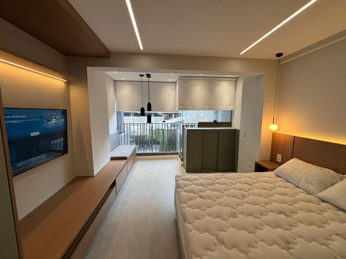 Studio na Vila Madalena, aluga, MOBILIADO, 27m² a passos da Estação do Metrô, São Paulo – SP