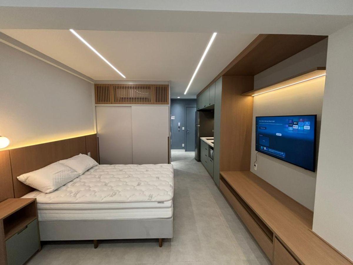 Studio na Vila Madalena, aluga, MOBILIADO, 27m² a passos da Estação do Metrô, São Paulo – SP