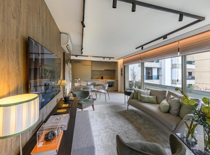 Versátil studio para venda em Higienópolis com 2 quartos, sendo 1 suíte , 92m²