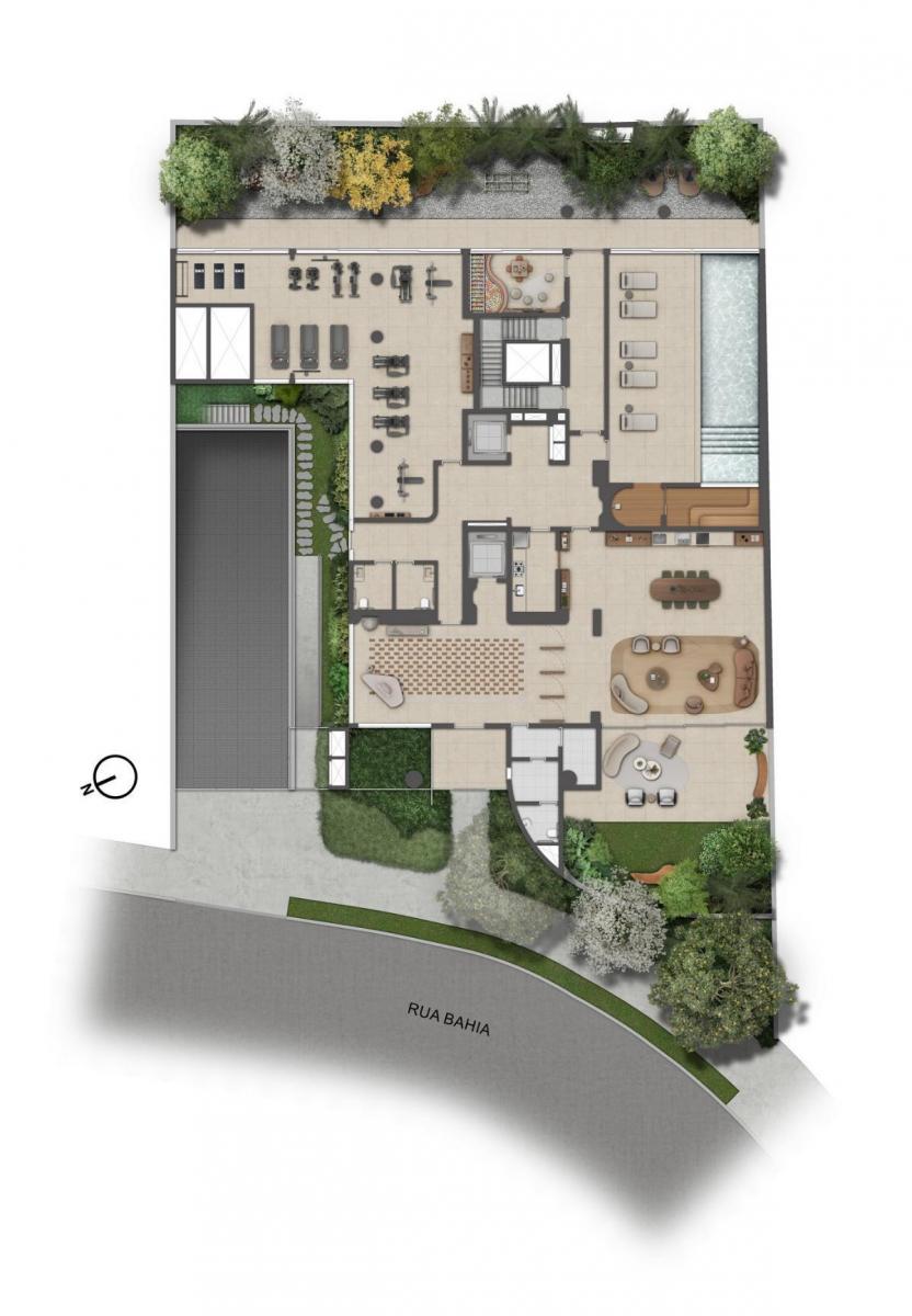 Versátil studio para venda em Higienópolis com 2 quartos, sendo 1 suíte , 92m²