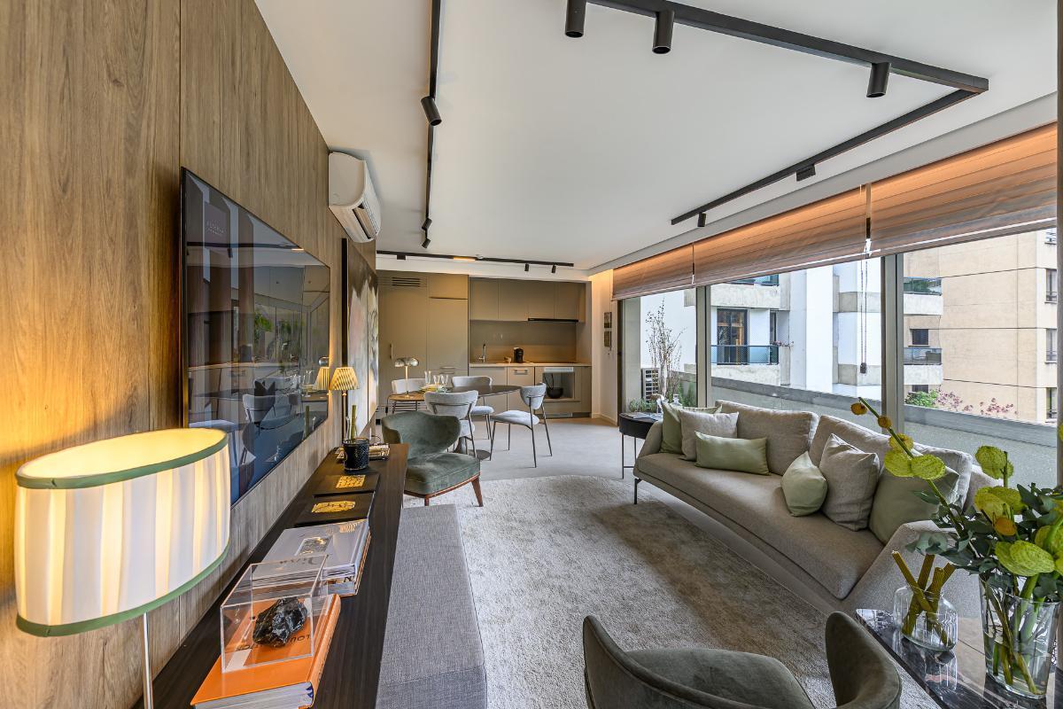 Versátil studio para venda em Higienópolis com 2 quartos, sendo 1 suíte , 92m²