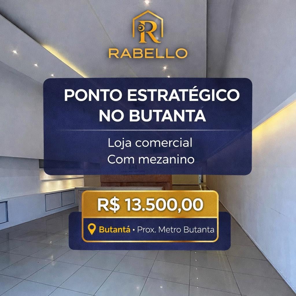 Butantã | Loja Comercial com Mezanino na Av. Vital Brasil | Ponto Estratégico Próx Metrô USP