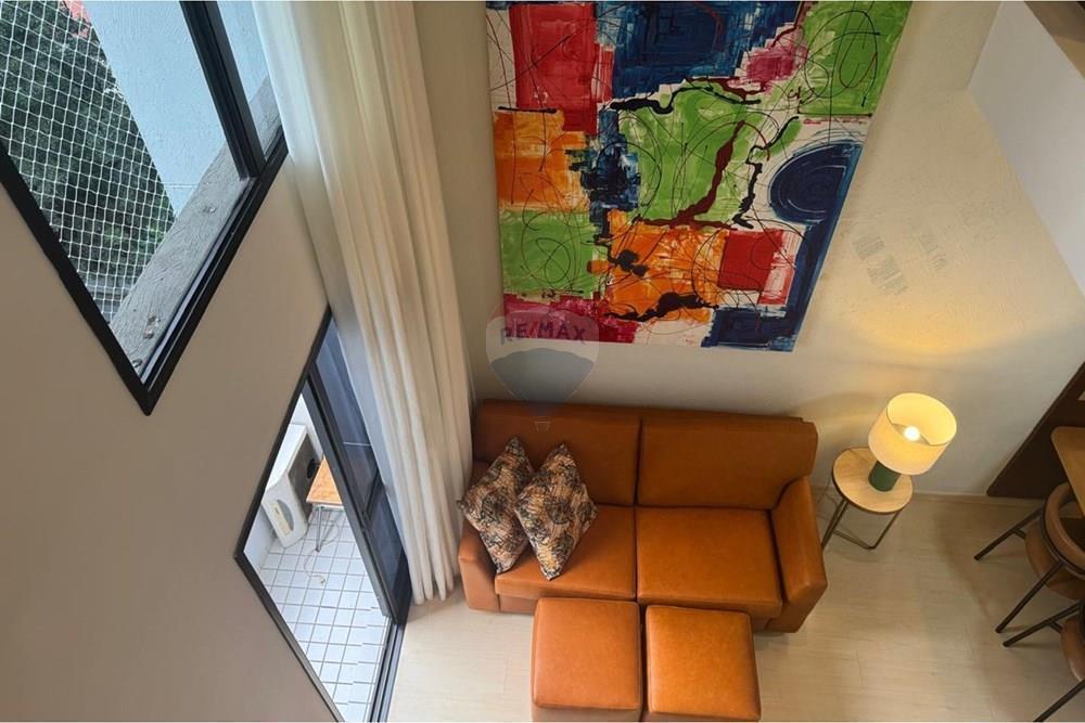 Apartamento para aluguel, locação, duplex, 1 quarto, 1 suíte, lavabo, 1 vaga, lazer completo
