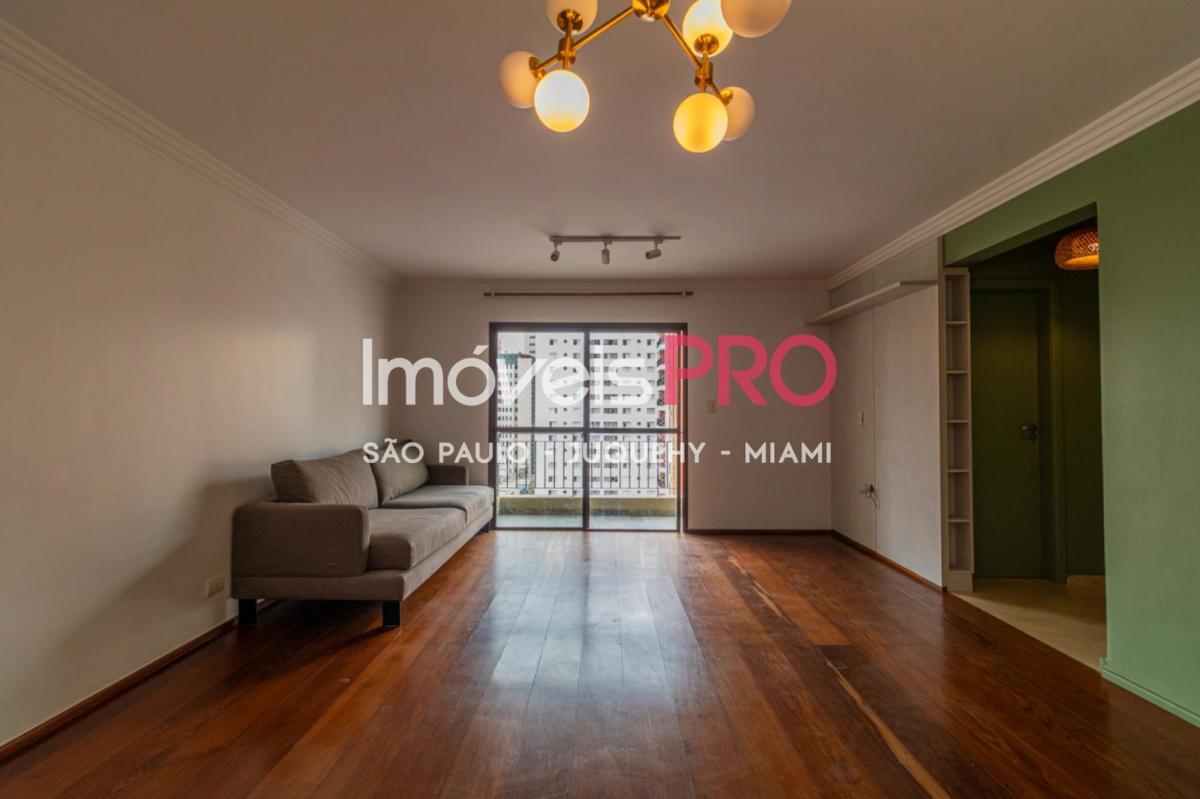 Apartamento para locação com 130m² em Moema – São Paulo.