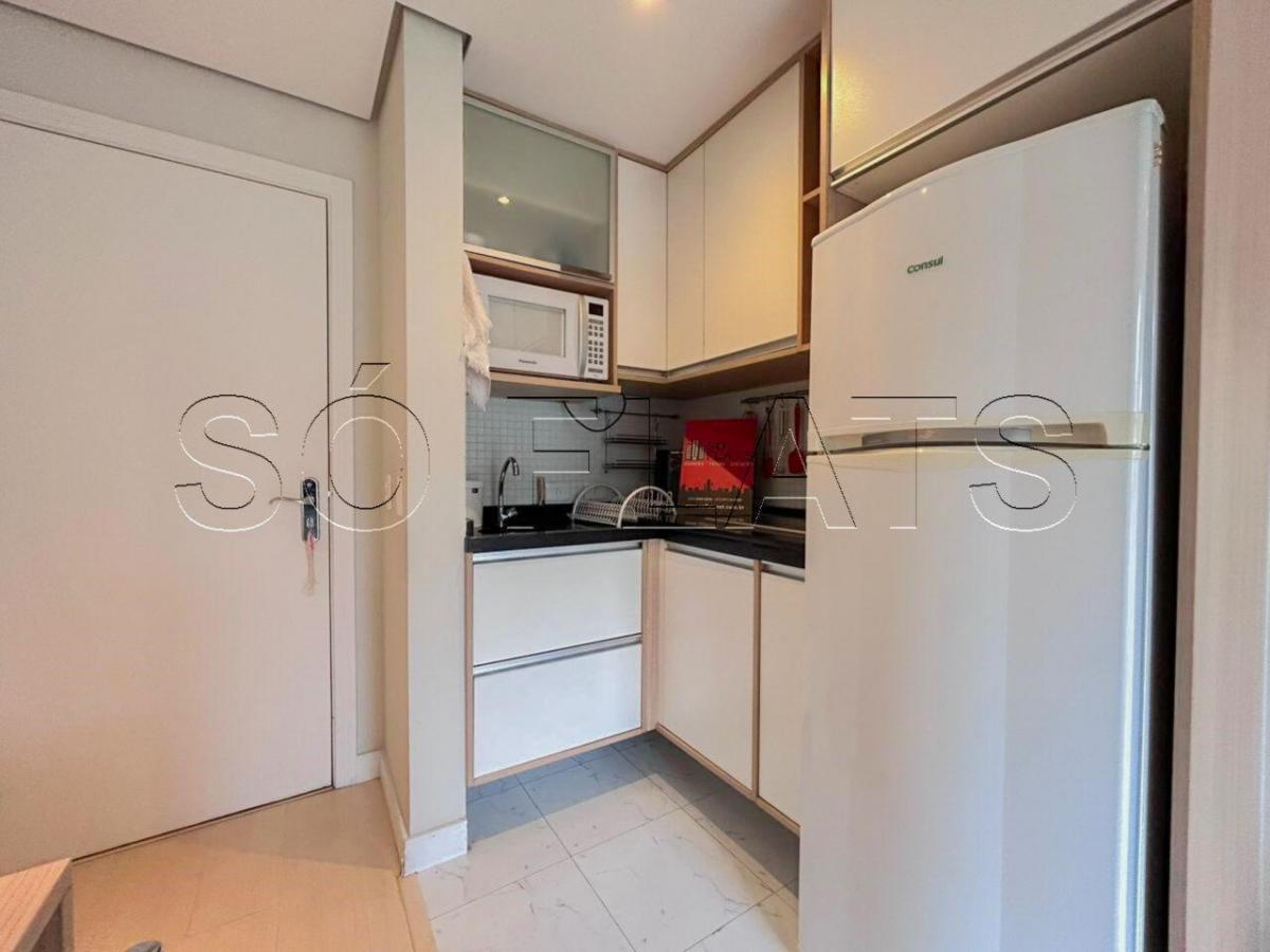 Jardins Metropolis, flat disponível para locação com 26m², 01 dormitório e 01 vaga de garagem.