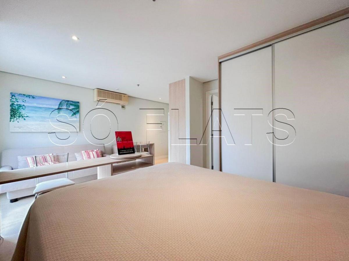 Jardins Metropolis, flat disponível para locação com 26m², 01 dormitório e 01 vaga de garagem.