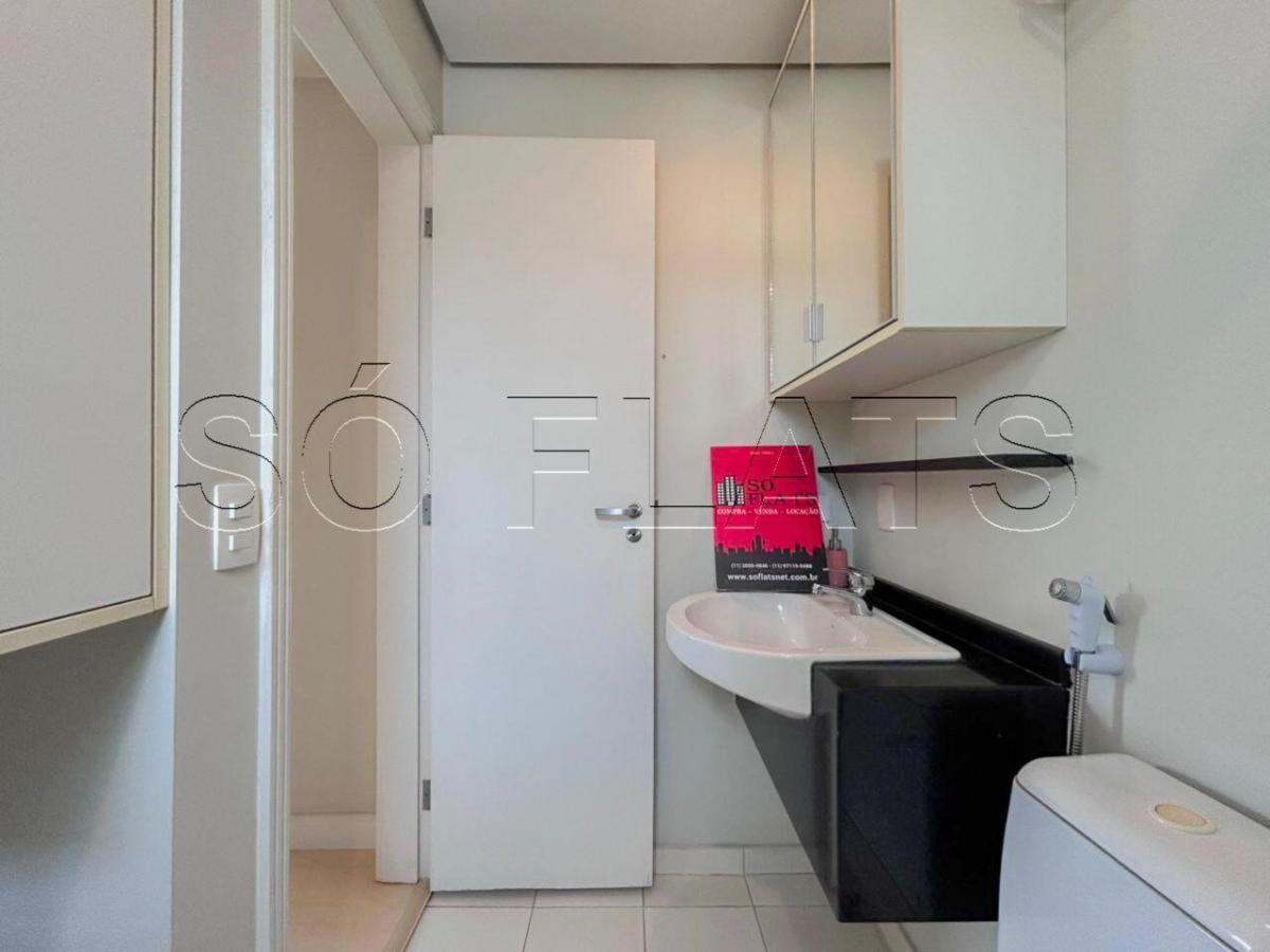 Jardins Metropolis, flat disponível para locação com 26m², 01 dormitório e 01 vaga de garagem.