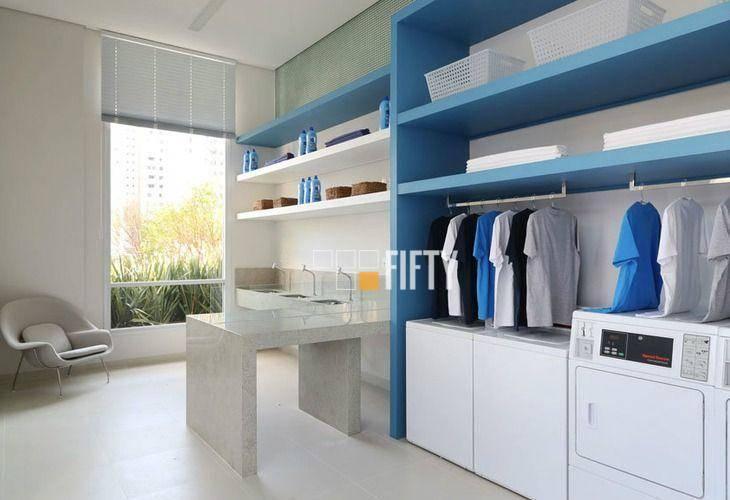 Studio com 1 dormitório para alugar, 41 m² por R$ 5.050/mês – Brooklin – São Paulo/SP