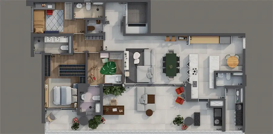 Apartamento com 3 quartos à venda em Pinheiros – SP