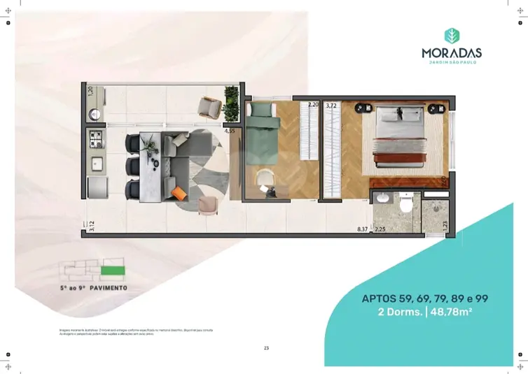 Apartamento com 2 quartos à venda em Santana – SP