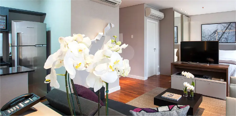 Flat com 1 quarto para alugar em Vila Olímpia – SP