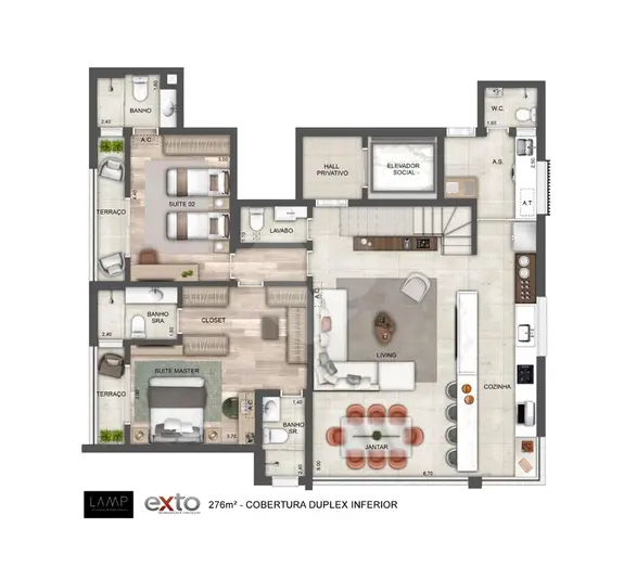 Apartamento com 4 quartos à venda em Perdizes – SP