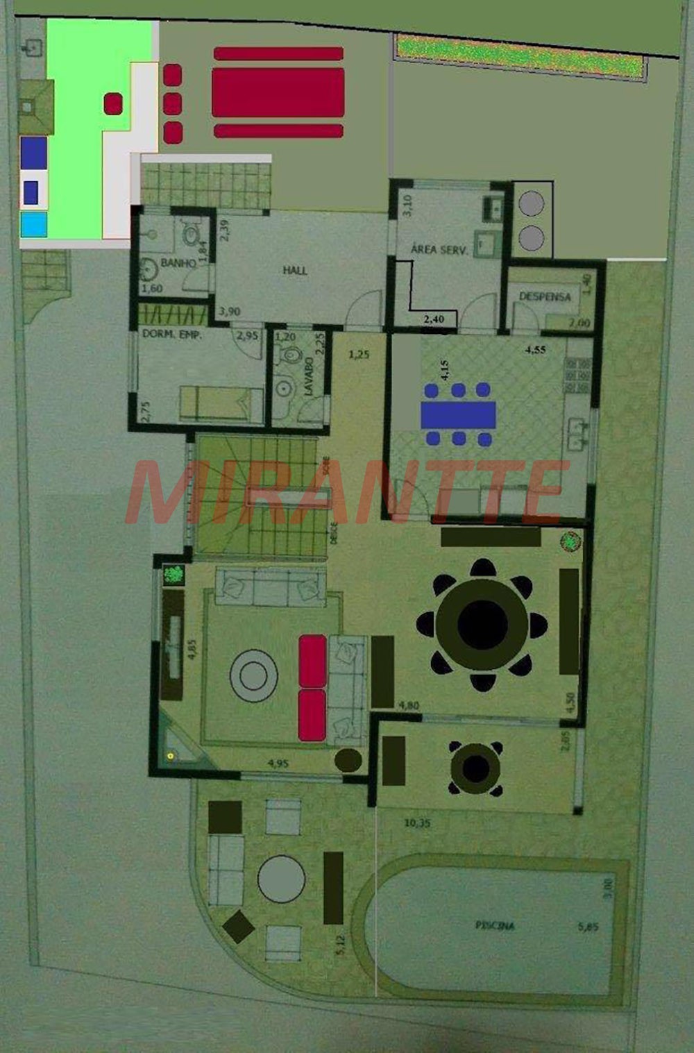 Sobrado de 513m² com 4 quartos em Jardim Bibi