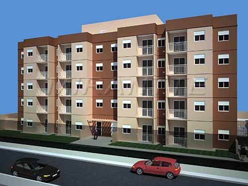 Apartamento de 49m² com 2 quartos em Jardim Brasil