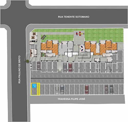 Apartamento de 49m² com 2 quartos em Jardim Brasil