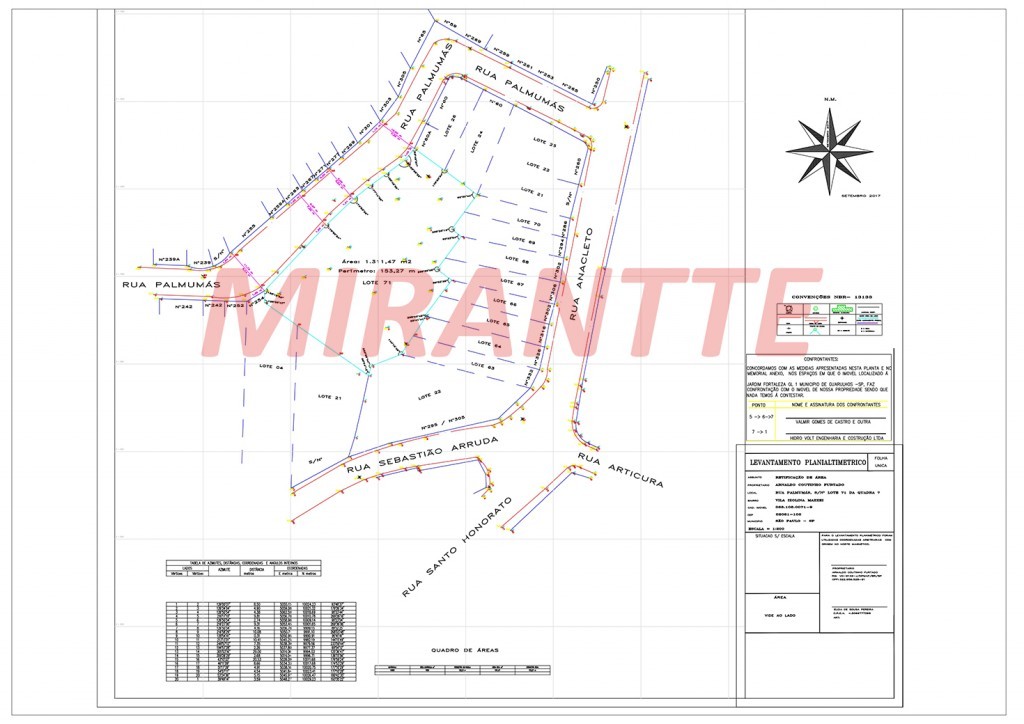 Terreno de 1311m² em Parada Inglesa