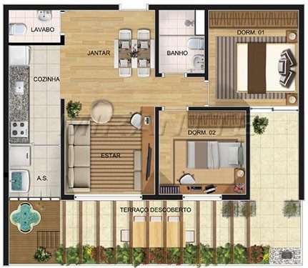 Apartamento de 84.06m² com 3 quartos em Jabaquara