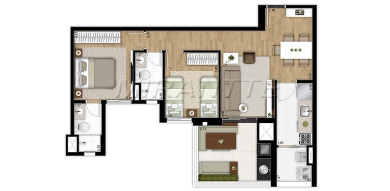 Comercial de 45m² em Casa Verde