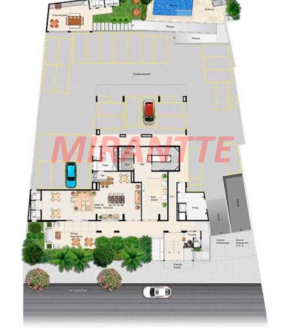 Apartamento de 55m² com 2 quartos em Horto Florestal