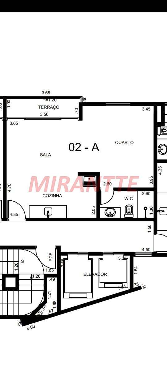 Apartamento de 42m² com 1 quartos em Tucuruvi