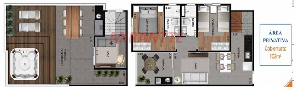 Cobertura duplex de 102m² com 2 quartos em Vila Maria