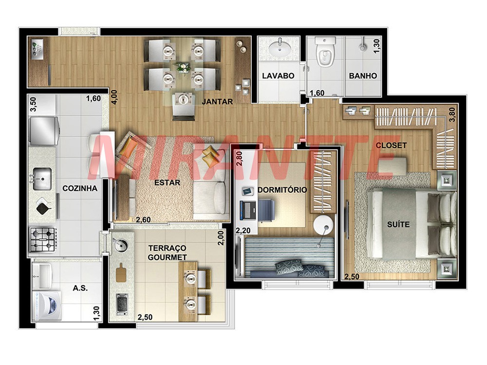 Apartamento com 2 quartos em Morumbi