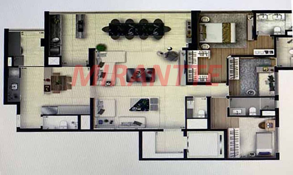 Apartamento de 156m² com 4 quartos em Butantã