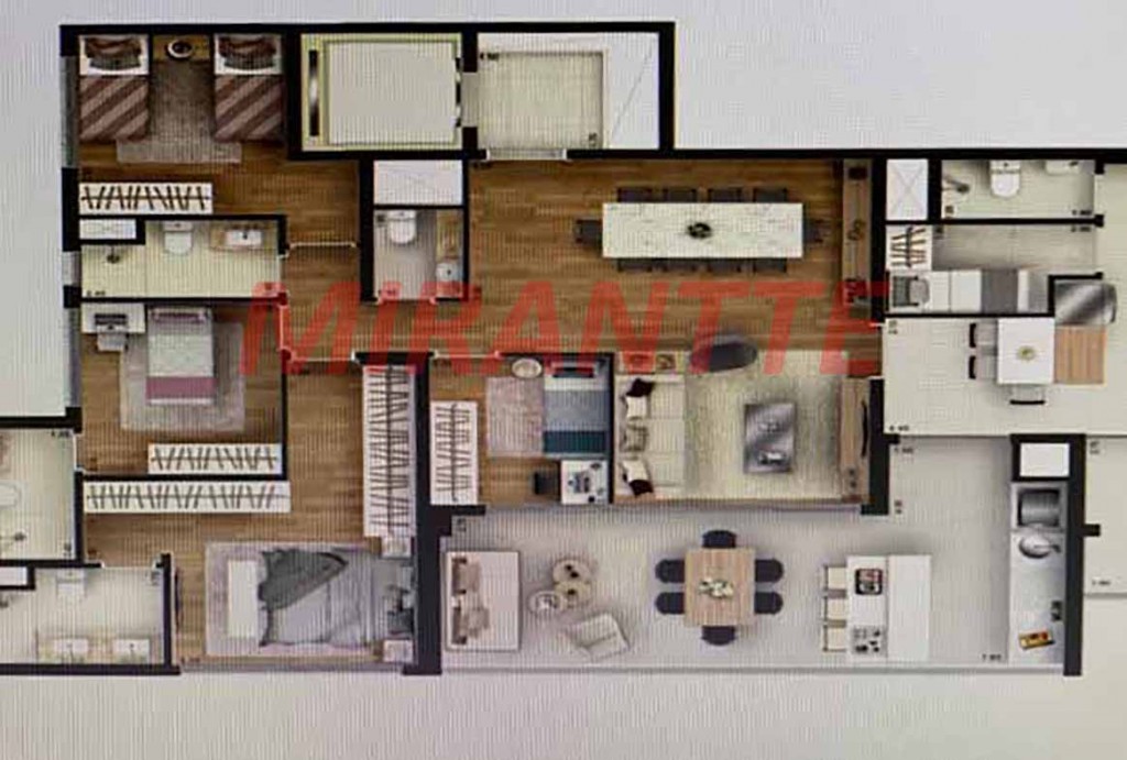 Apartamento de 156m² com 4 quartos em Butantã