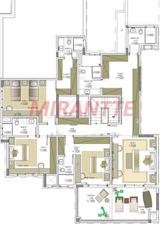 Cobertura duplex de 444m² com 4 quartos em Ibirapuera