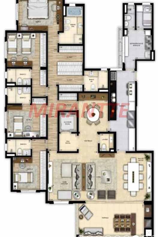 Cobertura duplex de 444m² com 4 quartos em Ibirapuera