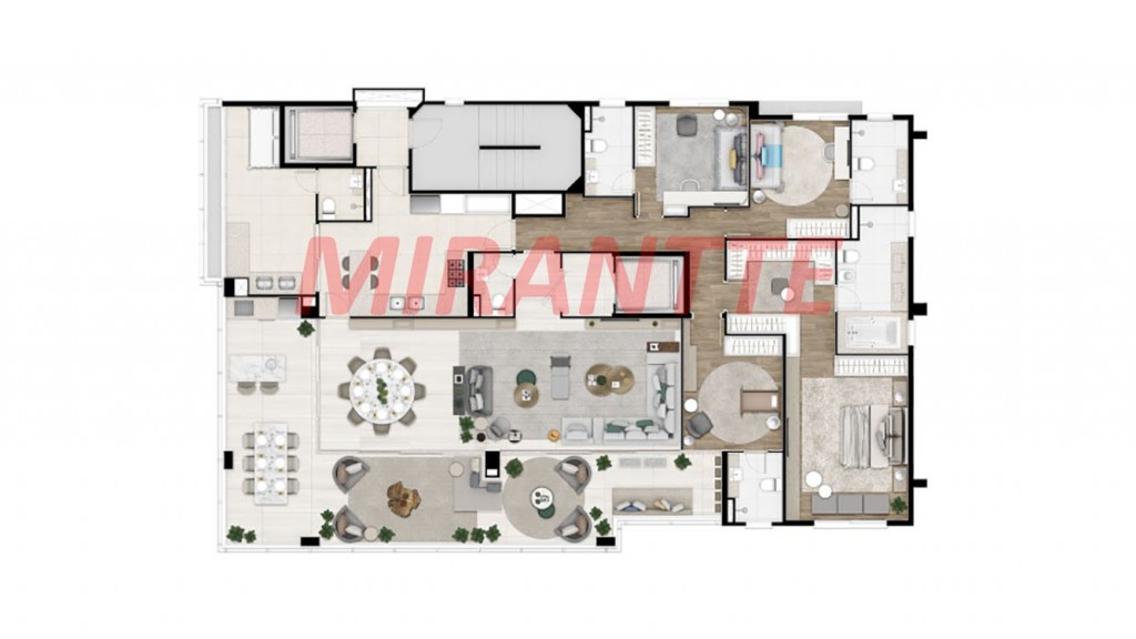 Apartamento de 255m² com 4 quartos em Santana