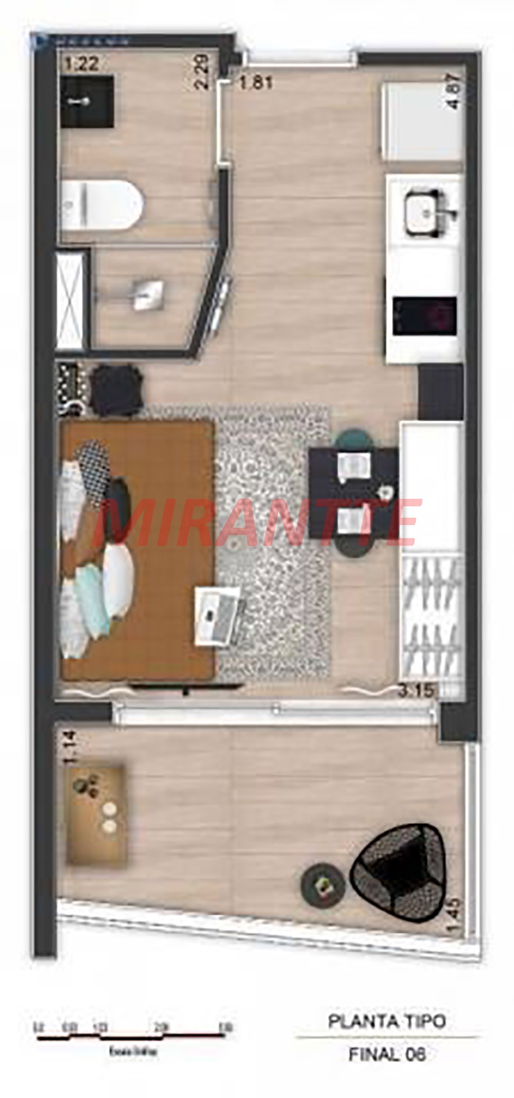 Comercial de 22m² em Sé